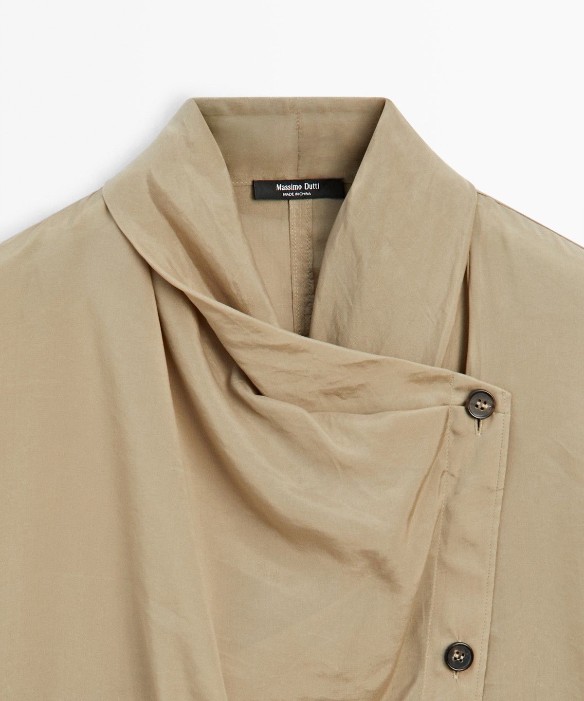 마시모두띠(MASSIMO DUTTI) 크로스 클로징 칼라 셔츠
