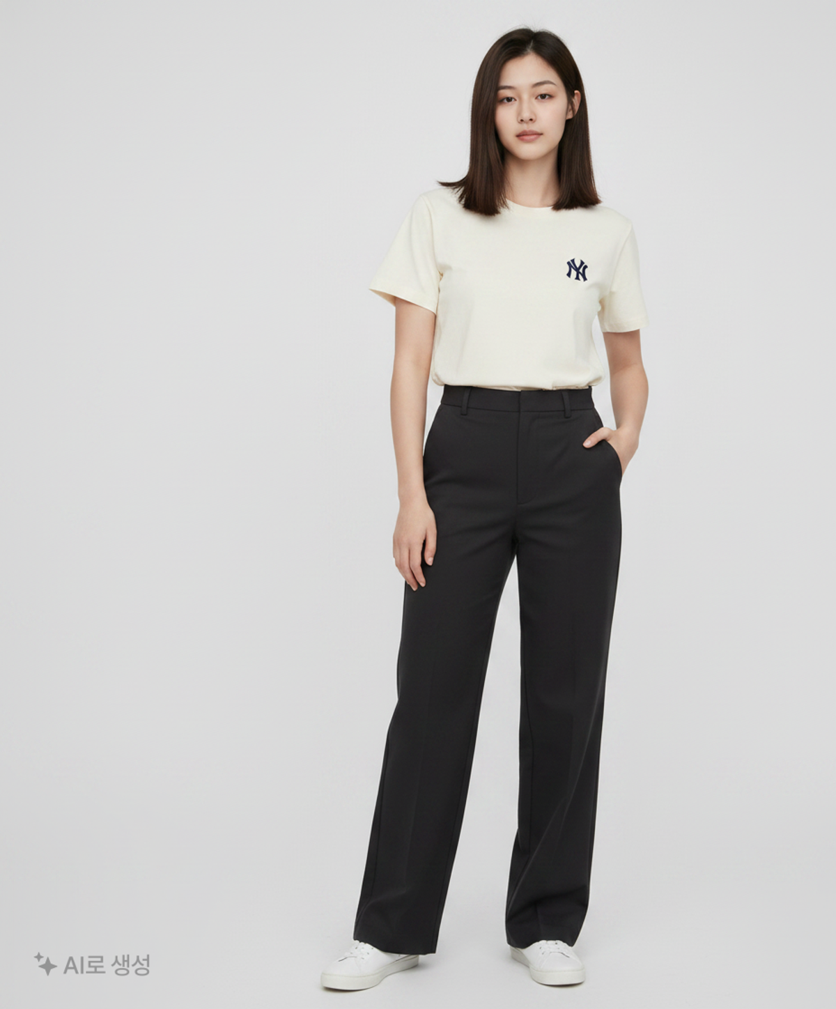 엠엘비(MLB) 클래식 모노그램 빅럭스 반팔 티셔츠 NY (D.Cream) XS
