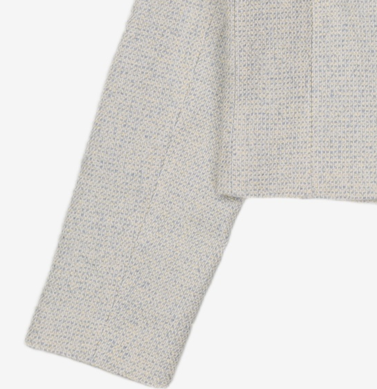미쏘(MIXXO) 라운드넥 수술 트위드 자켓 MIWJKD323G M