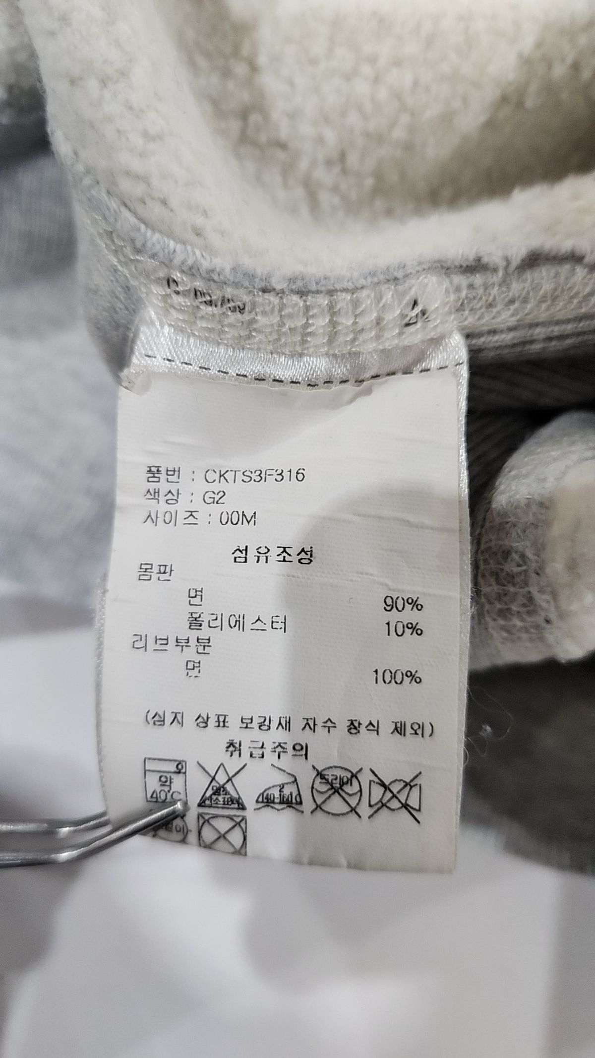 챔피온(CHAMPION) 리버스위브 블루택 기모 그래픽 스웨트셔츠 Cream M