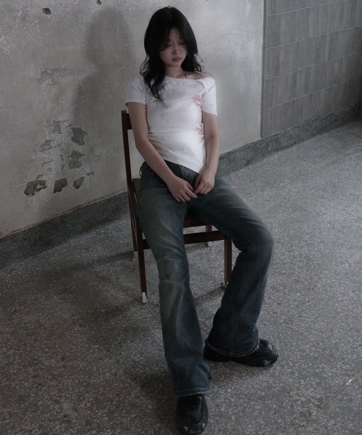 사오레(SAOLE) Two Way T-Shirt White