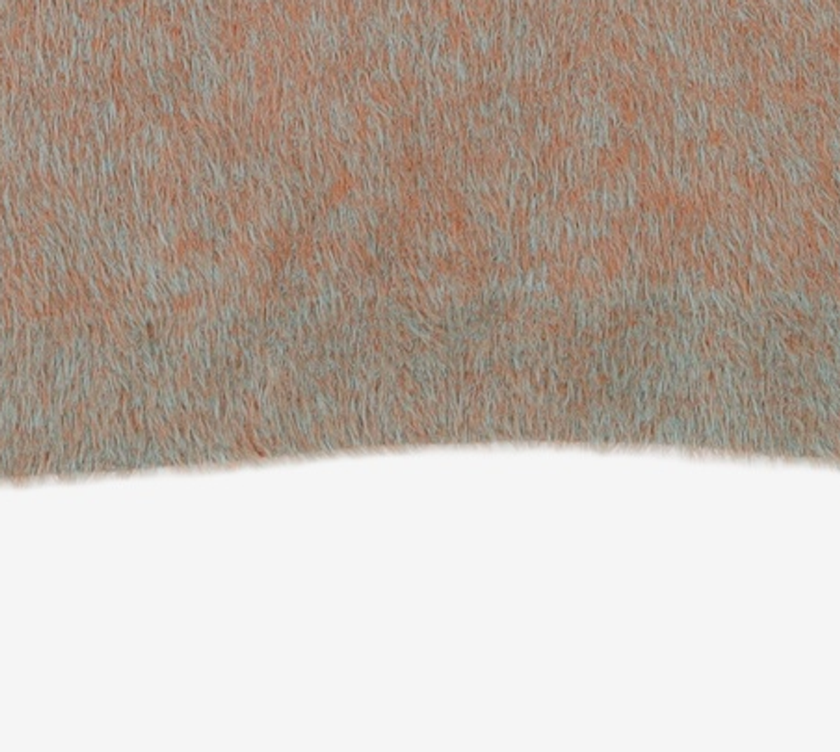 노매뉴얼(NOMANUAL) CROPPED HAIRY KNIT - CORAL REEF 100