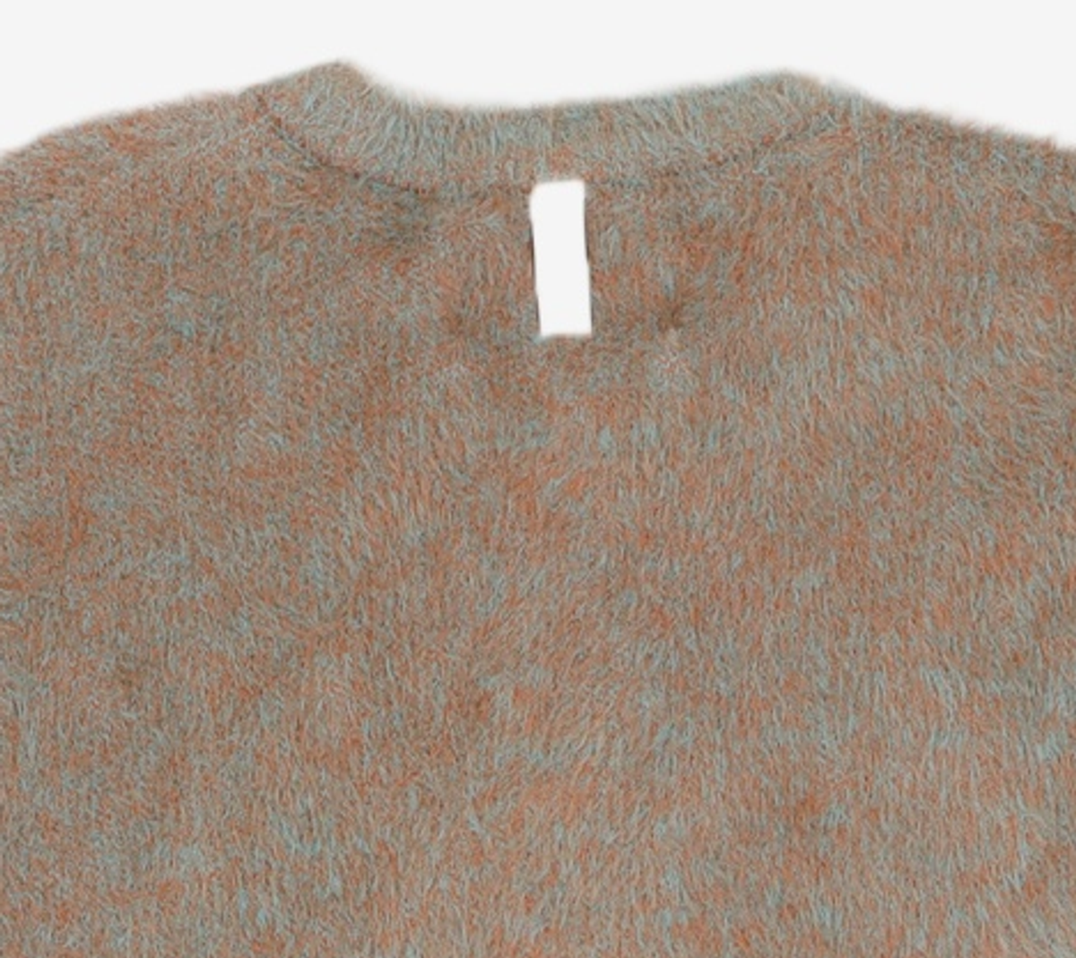 노매뉴얼(NOMANUAL) CROPPED HAIRY KNIT - CORAL REEF 100