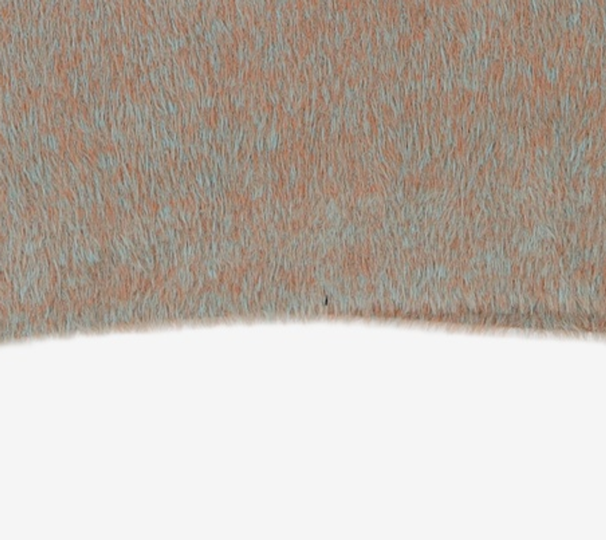 노매뉴얼(NOMANUAL) CROPPED HAIRY KNIT - CORAL REEF 100