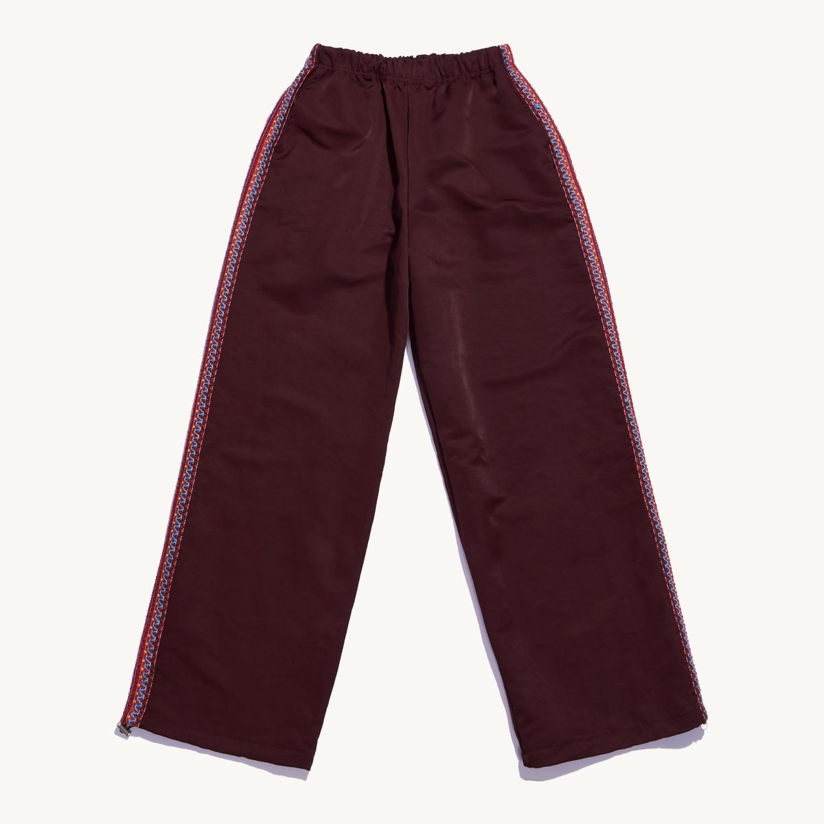 낫뉴(NOT NEW) Ethnic Track Pants Burgundy