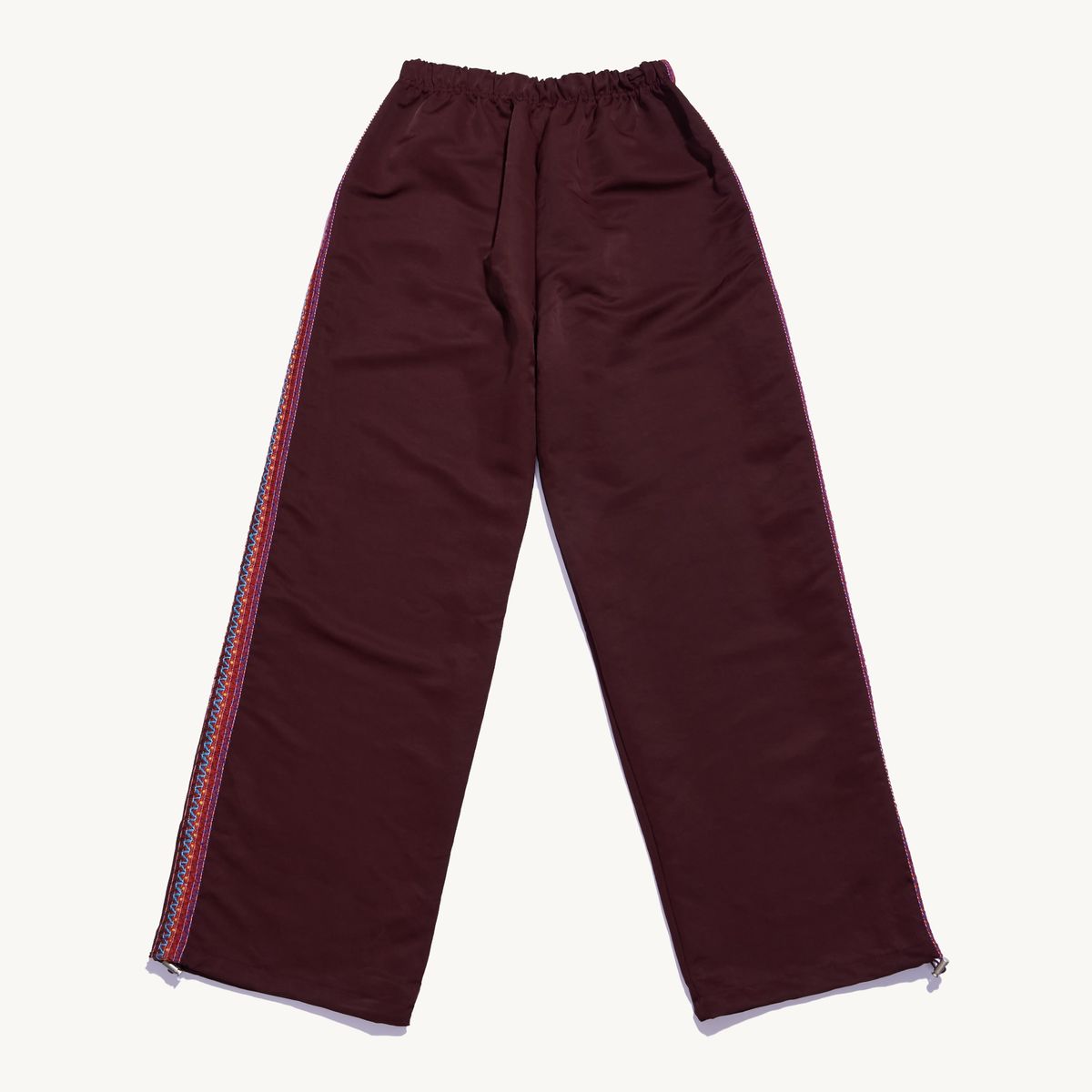 낫뉴(NOT NEW) Ethnic Track Pants Burgundy