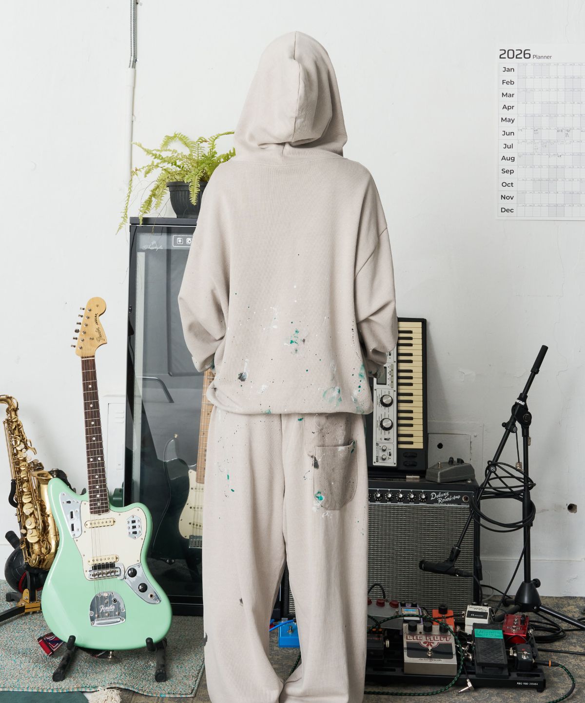 낫뉴(NOT NEW) Painting Sweatpants Grey