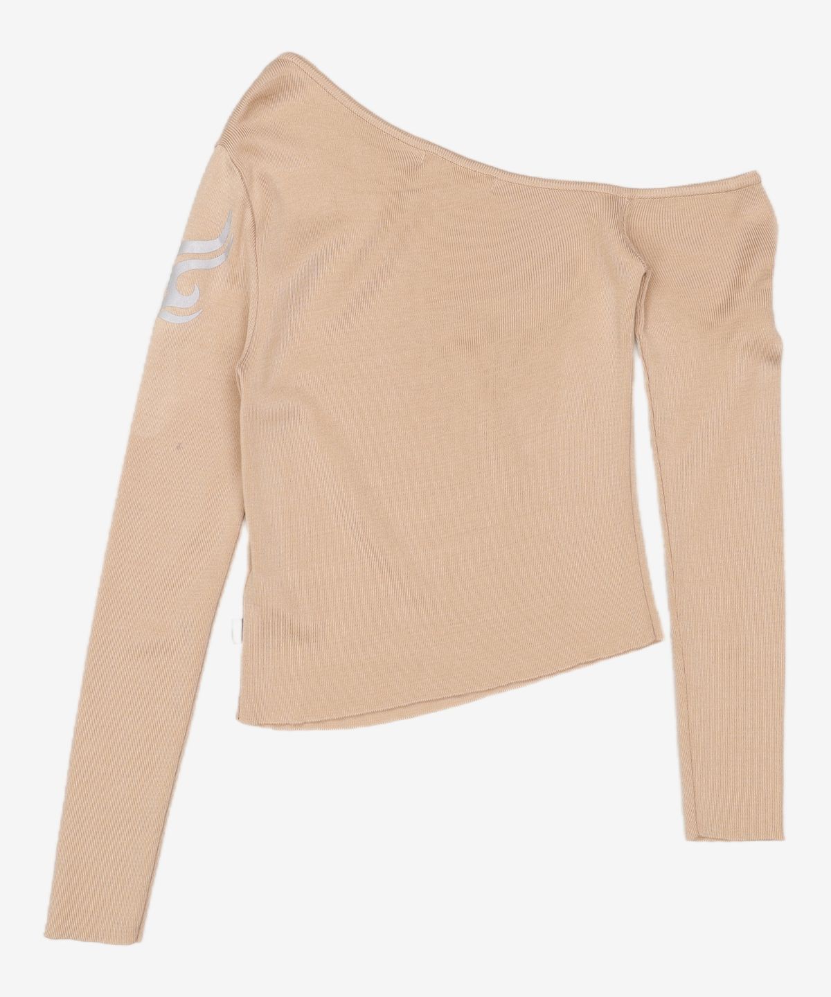 큐리티(CURETTY) C ONE SHOULDER KNIT TOP_BEIGE S