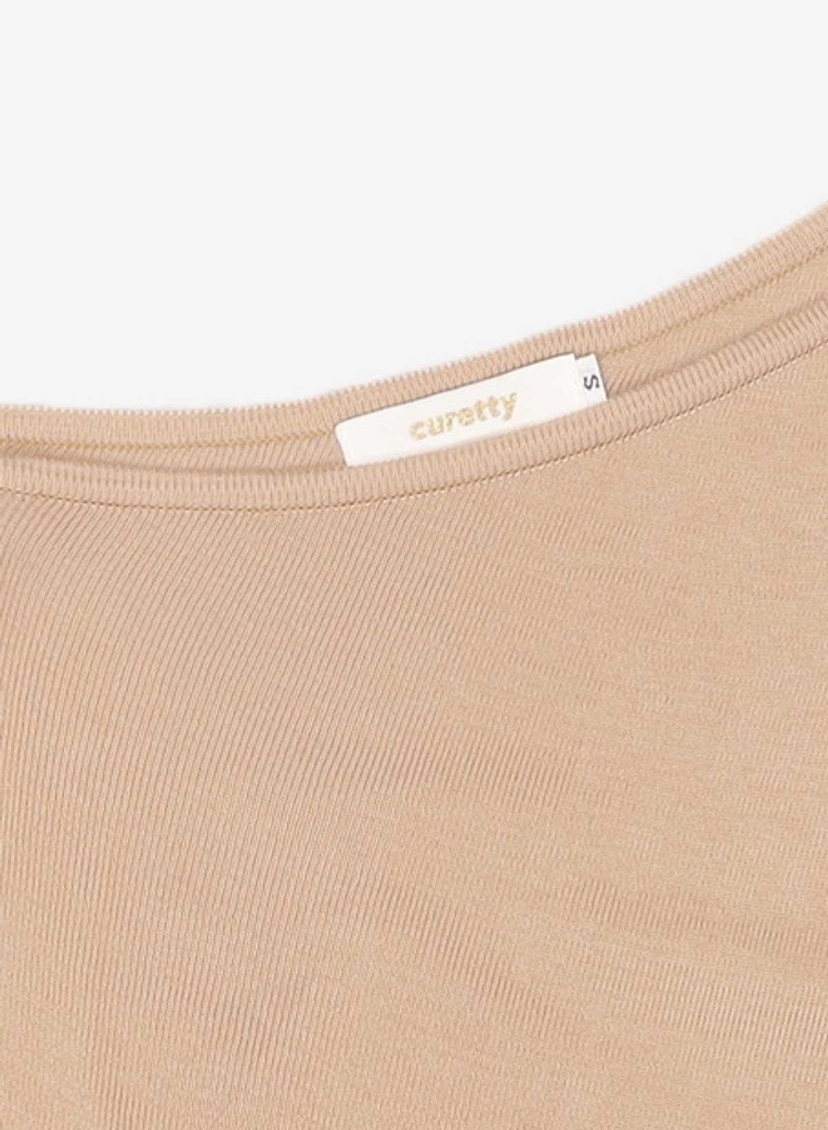 큐리티(CURETTY) C ONE SHOULDER KNIT TOP_BEIGE S