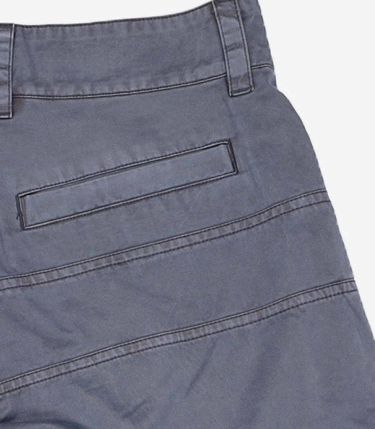 노매뉴얼(NOMANUAL) CURVED HALF PANTS - WASHED NAVY S