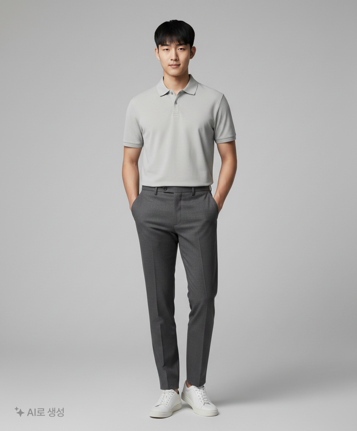 행텐(HANG TEN) 남성 슬릿 넥 폴로 티셔츠_352(10470-030-403-05) L