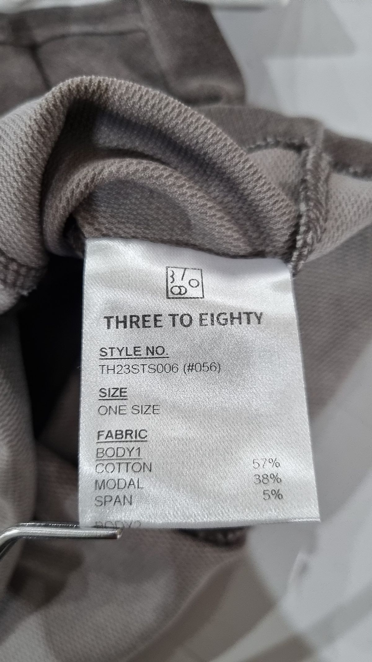 쓰리투에이티(THREE TO EIGHTY) CORSET LAYERED T-SHIRT (CHARCOAL) ONE SIZE