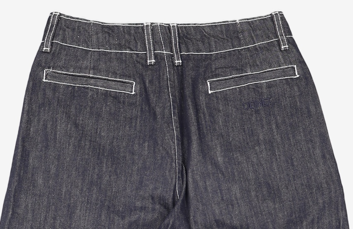 다이닛(DEINET) DEINET CURVED DENIM PANTS IN INDIGO S