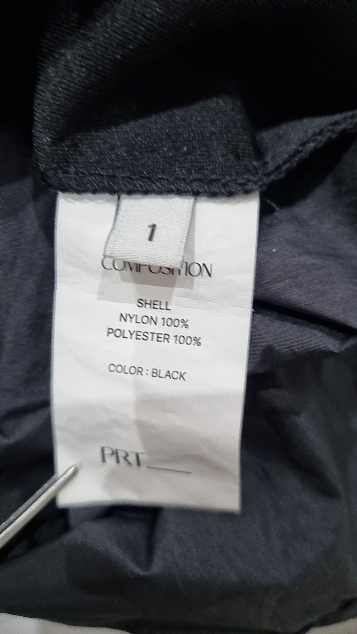 피알티 블랭크(PRTBLANK) NYLON HIGHNECK JACKET (BLACK) 1