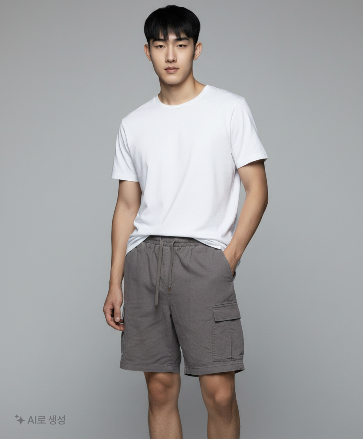 테이크이지(TAKEASY) 자이언트핏 스톤 카고숏팬츠(블랙) S