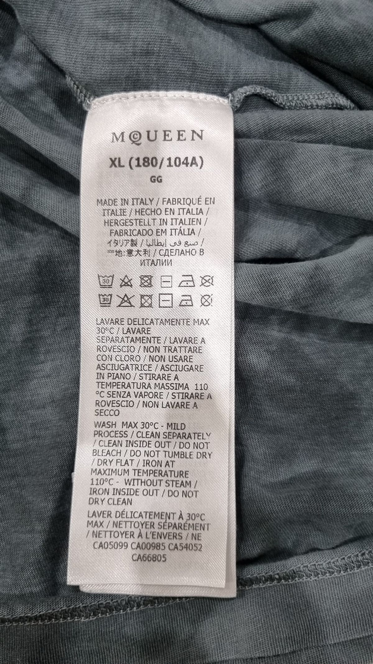 알렉산더 맥퀸(ALEXANDER McQUEEN) 반소매 티셔츠 XL