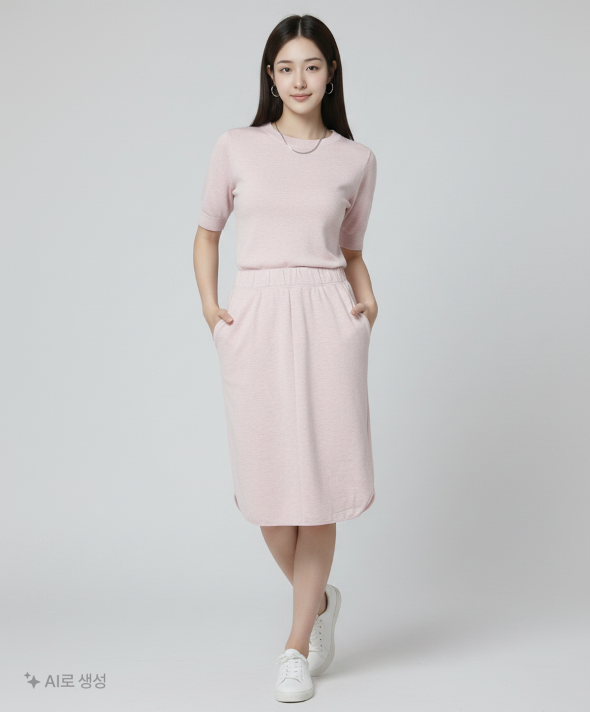 모카썸(MOCCASOM) 미디스커트 SM