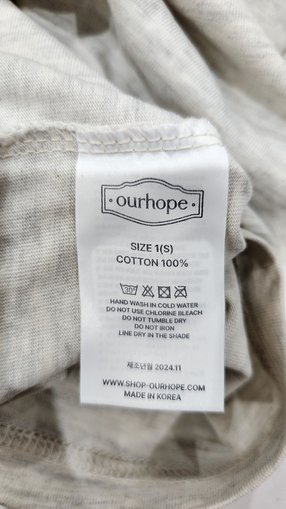 아워호프(OURHOPE) 반소매 티셔츠 1