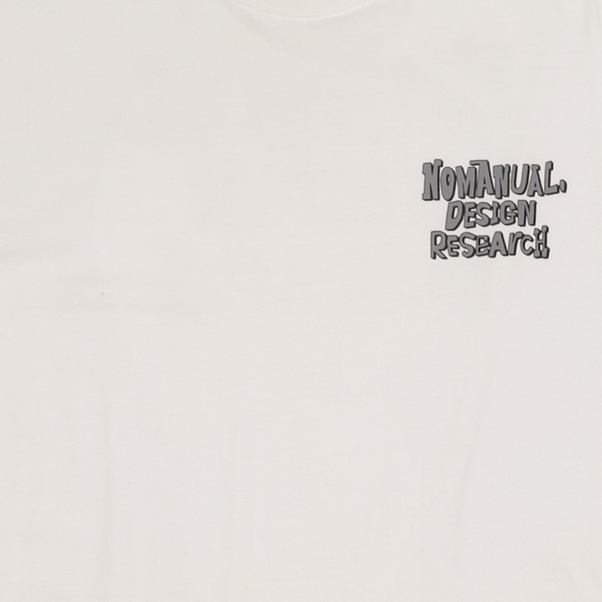 노매뉴얼(NOMANUAL) DOODLE LOGO T-SHIRT - WHITE XL
