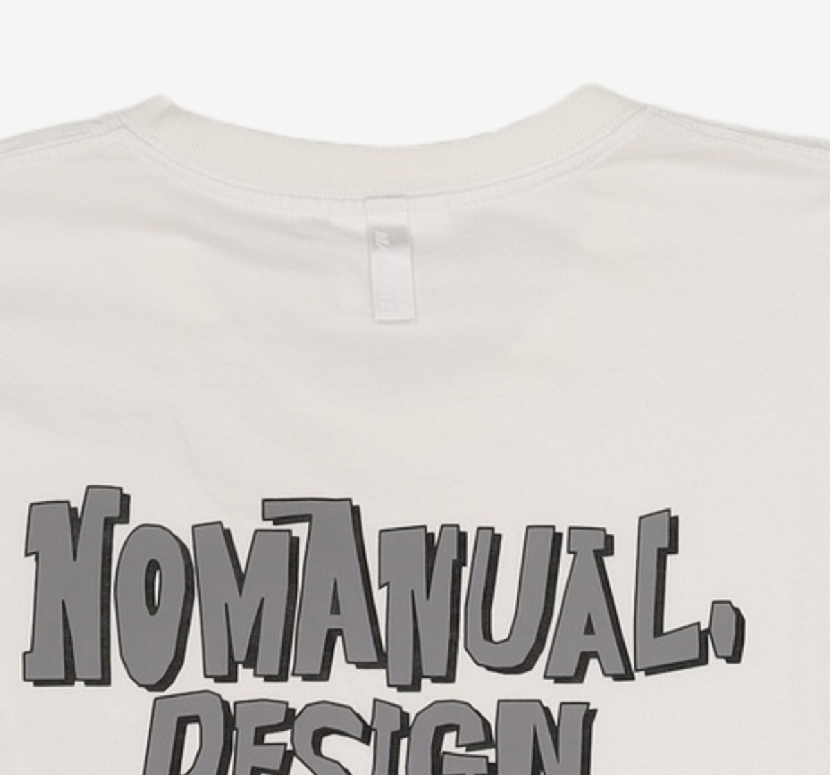 노매뉴얼(NOMANUAL) DOODLE LOGO T-SHIRT - WHITE XL