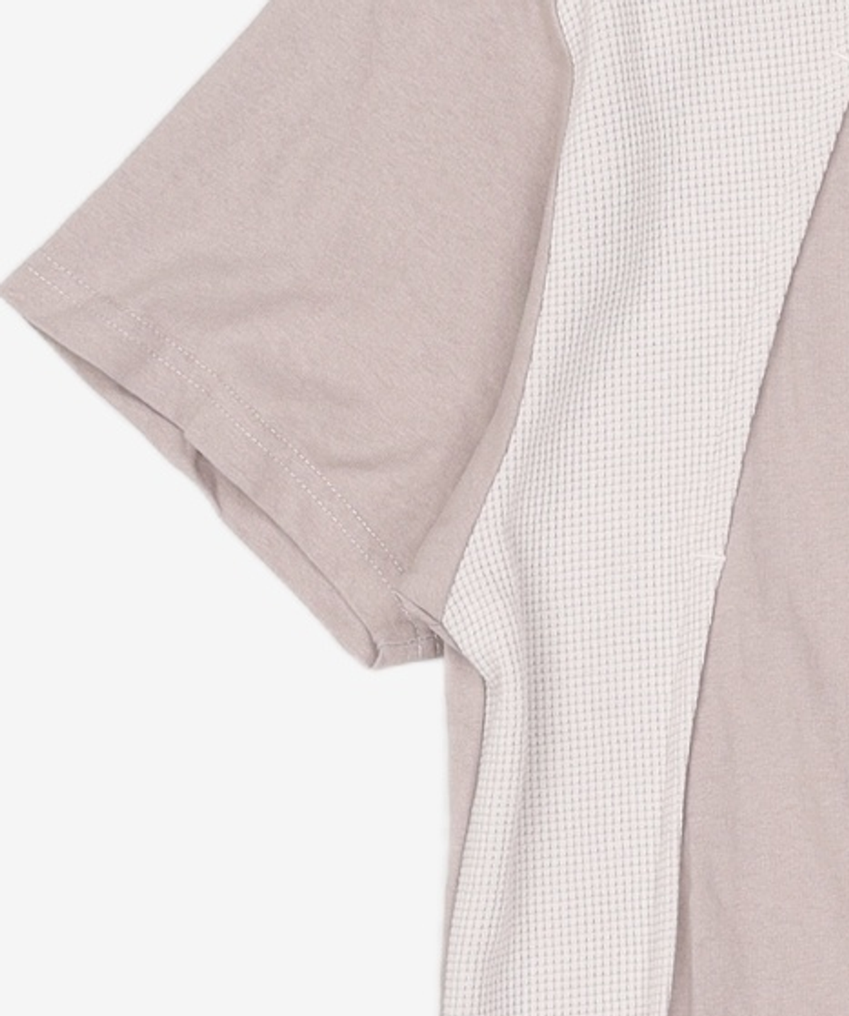 이티씨이(ETCE) MIXED PANEL T-SHIRT (LIGHT GRAY) L