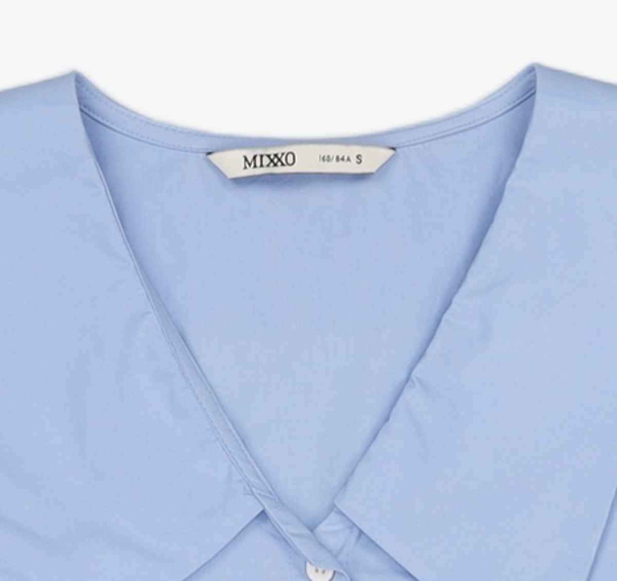 미쏘(MIXXO) 빅카라 반팔 블라우스 BLD302G RE_MIWBWD50QG S