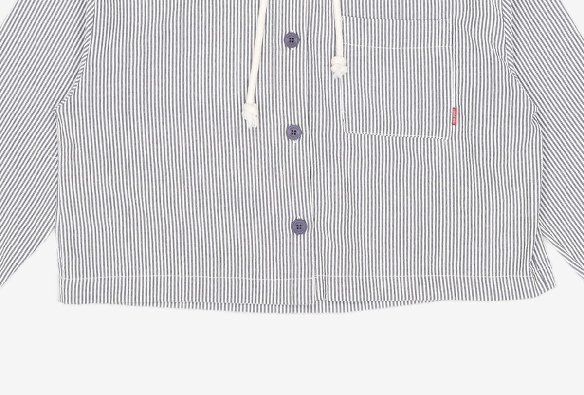 꼬모니노즈(COMONINOZ) W SHEER HOODED SHIRTS [3 COLOR] FREE