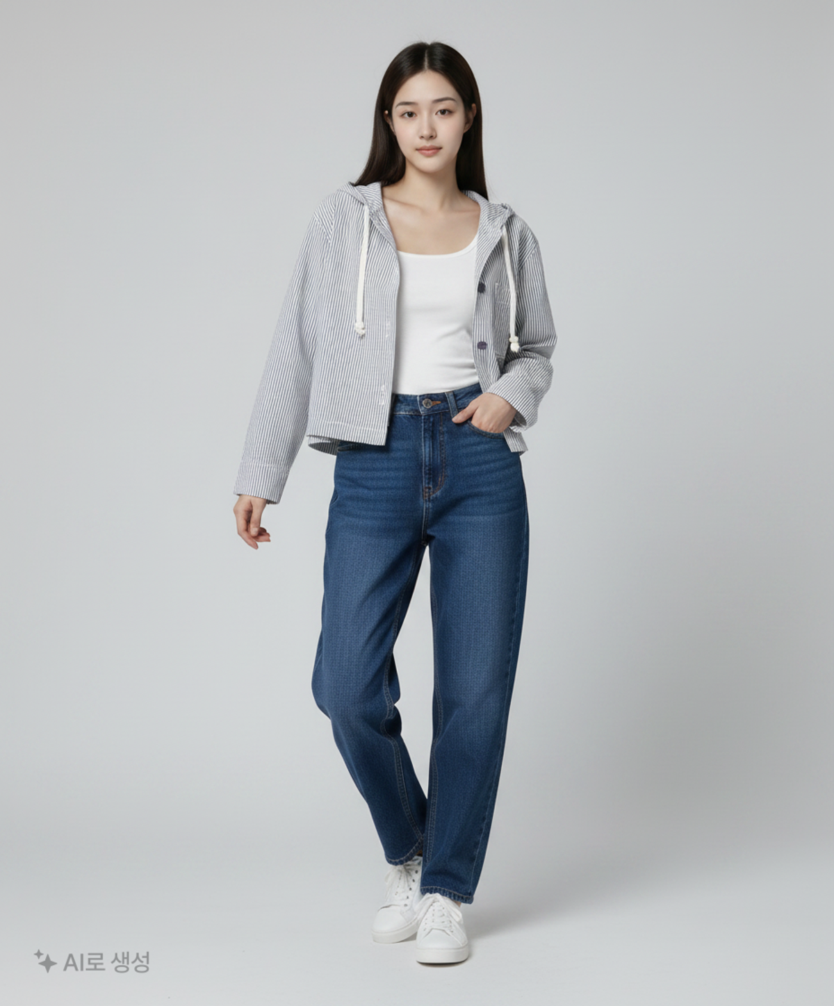 꼬모니노즈(COMONINOZ) W SHEER HOODED SHIRTS [3 COLOR] FREE