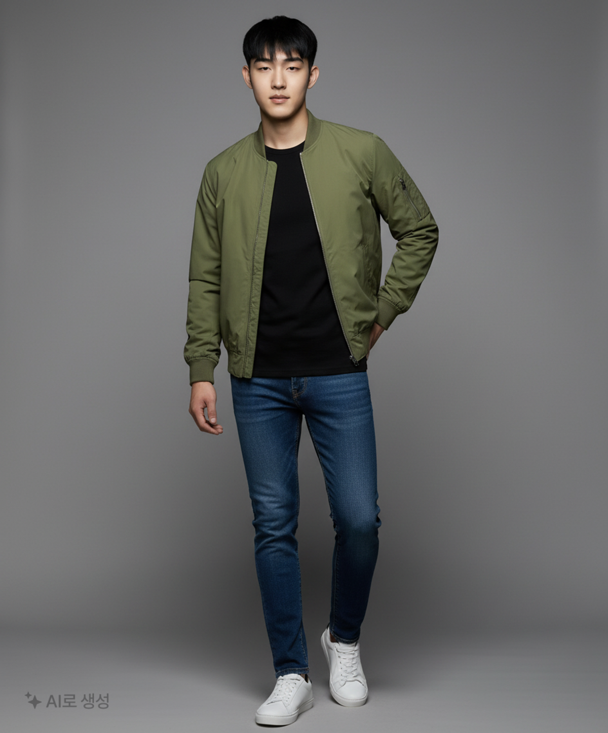 스파오(SPAO) 항공 점퍼/블루종/MA-1 L