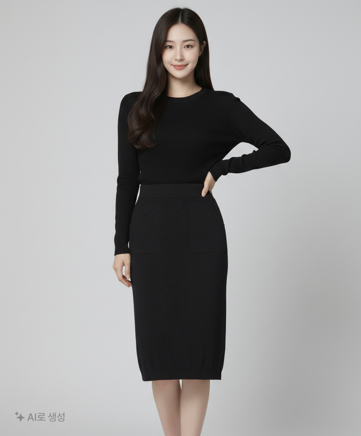 고요 캐시미어(GOYO CASHMERE) 롱스커트 L