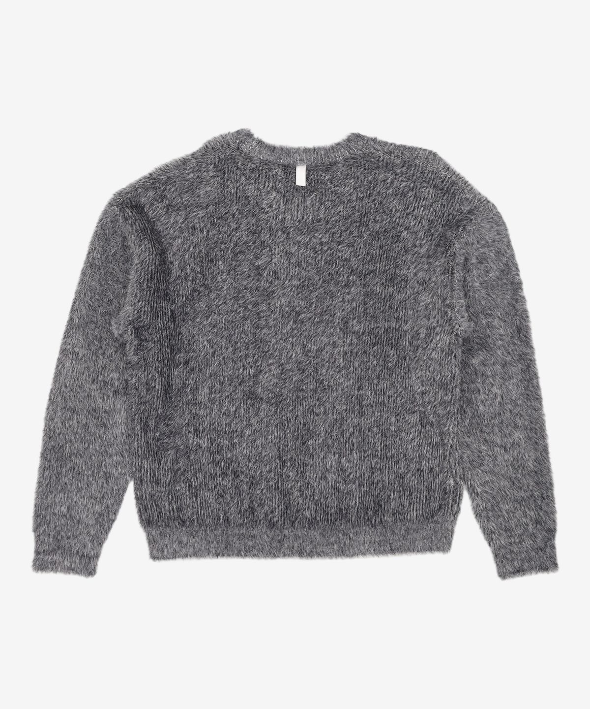 노매뉴얼(NOMANUAL) CROPPED HAIRY KNIT - MELANGE S