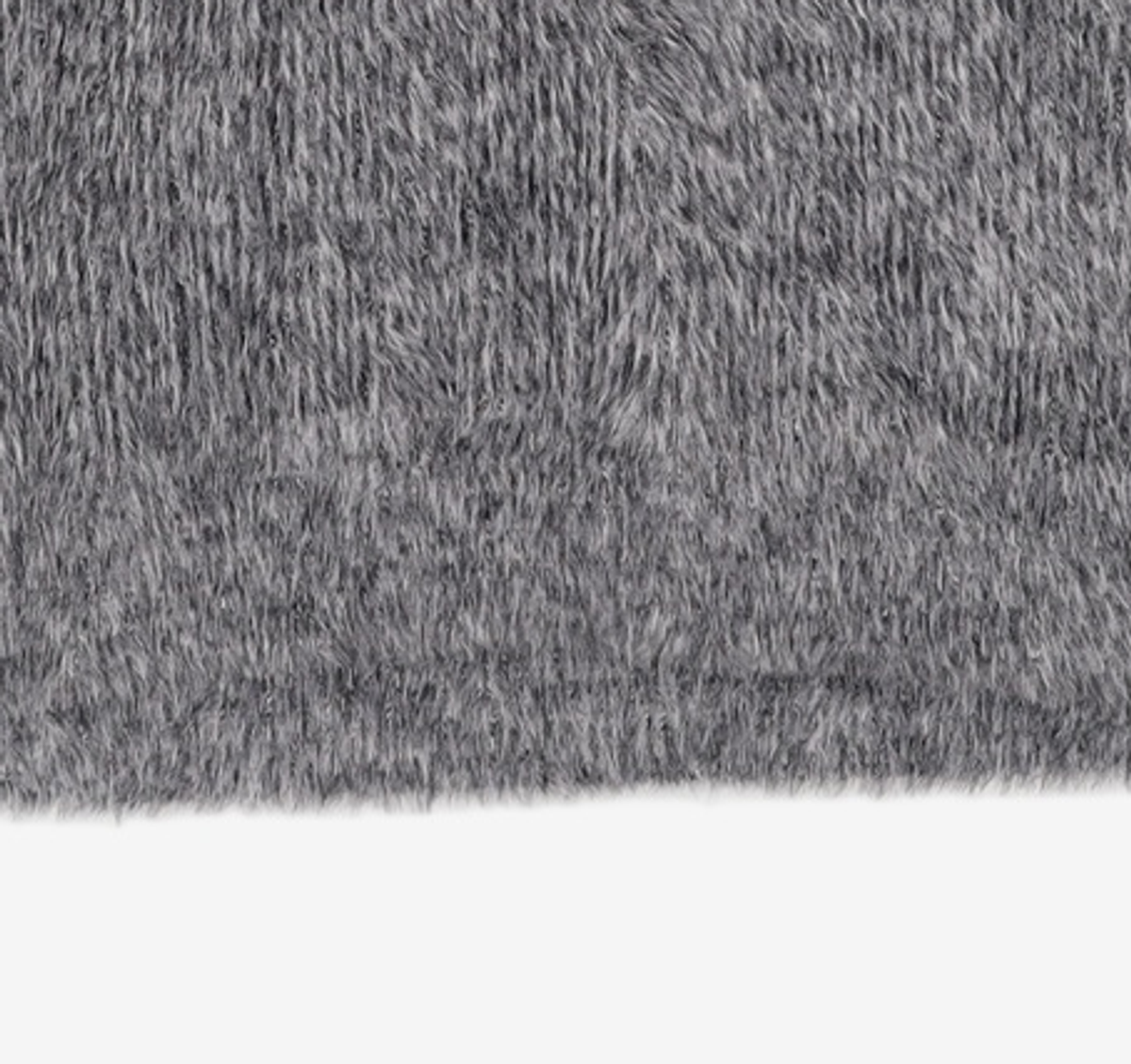 노매뉴얼(NOMANUAL) CROPPED HAIRY KNIT - MELANGE S