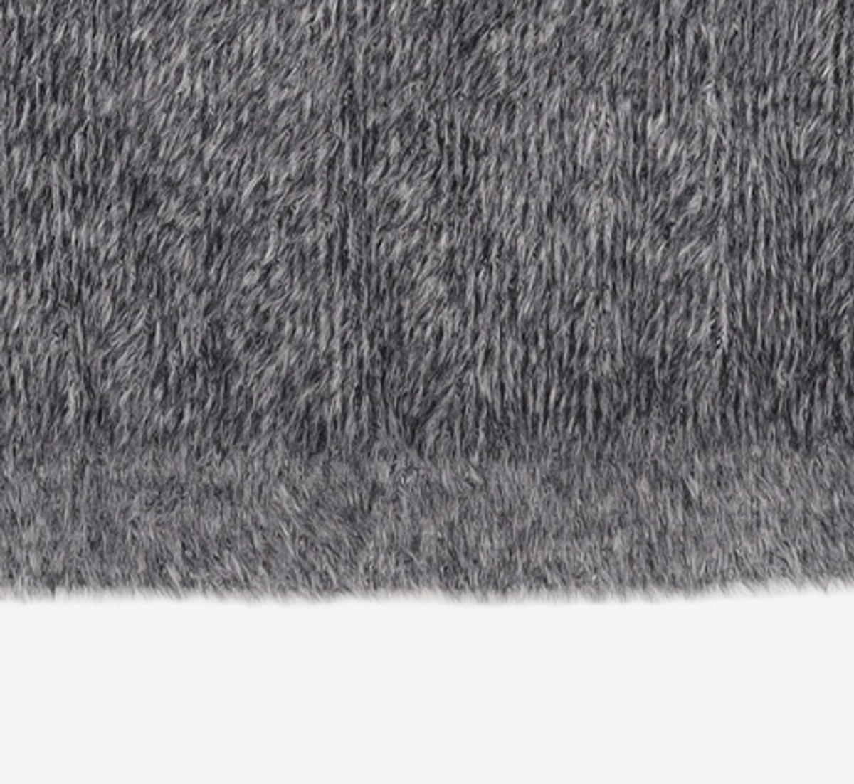 노매뉴얼(NOMANUAL) CROPPED HAIRY KNIT - MELANGE S