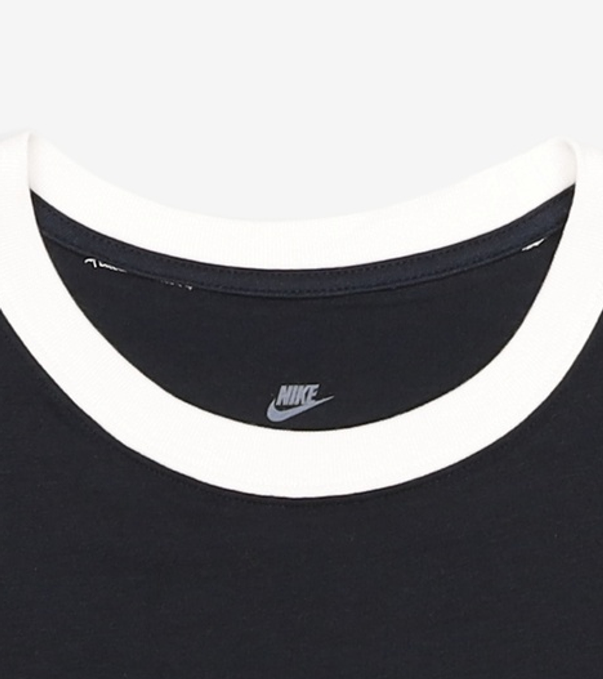 나이키(NIKE) 스포츠웨어 칠 니트 슬림 크롭 티셔츠 W - 블랙:화이트 / HF8820-010 S