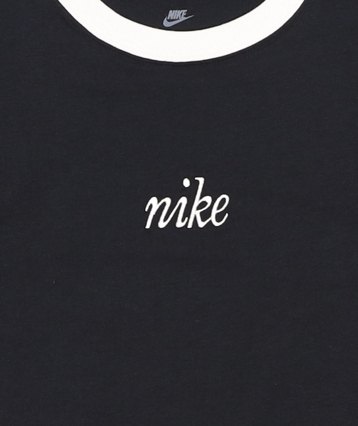 나이키(NIKE) 스포츠웨어 칠 니트 슬림 크롭 티셔츠 W - 블랙:화이트 / HF8820-010 S