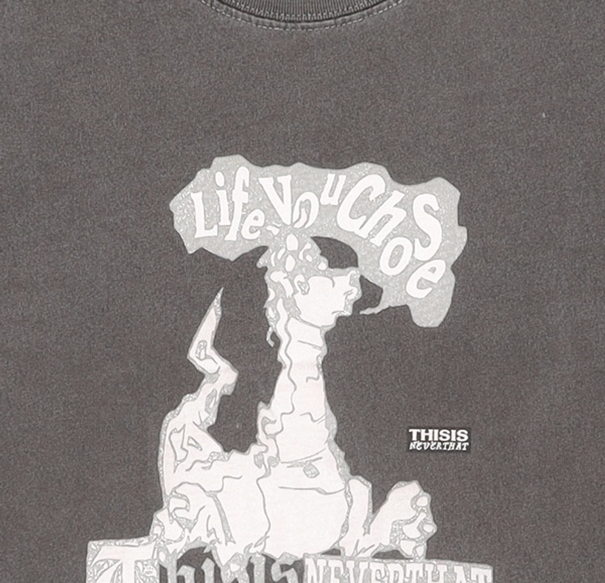 디스이즈네버댓(THISISNEVERTHAT) Old Dragon W Tee Charcoal S