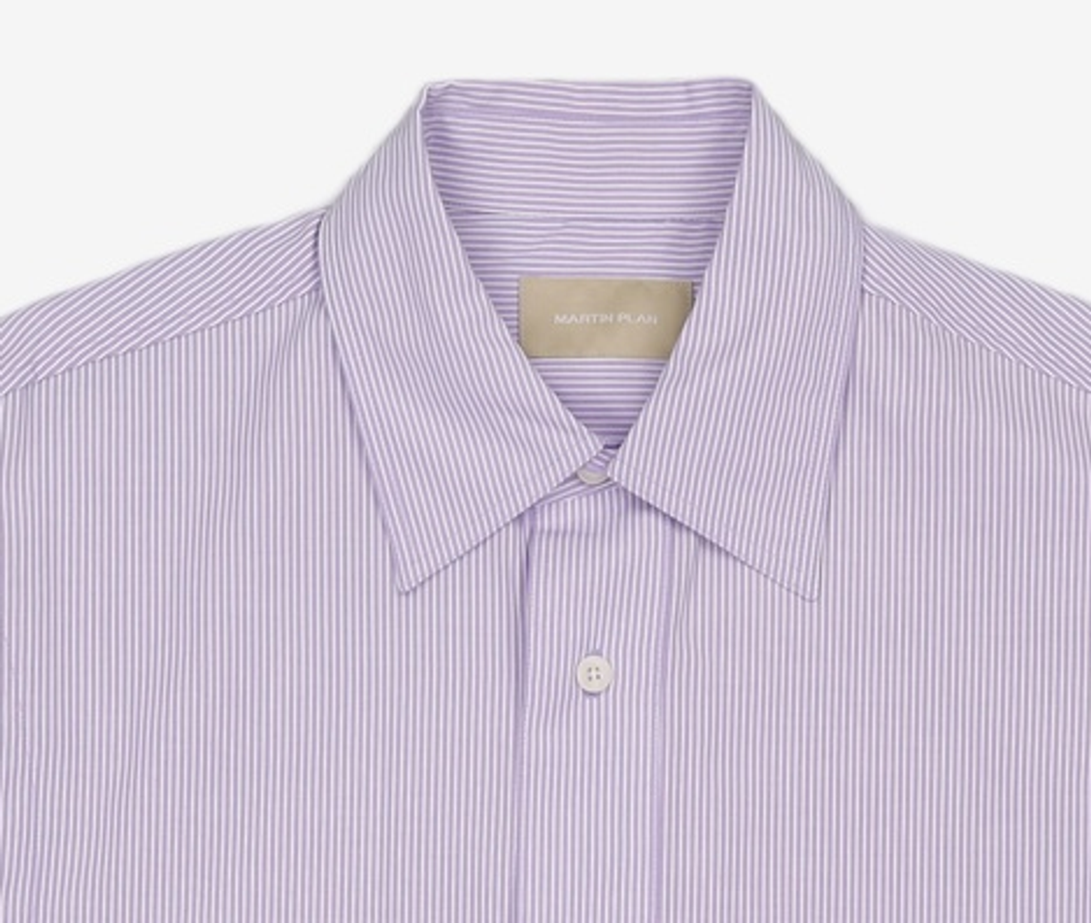 마틴플랜(MARTIN PLAN) Shoulder Flash Stripe Shirts - PURPLE S