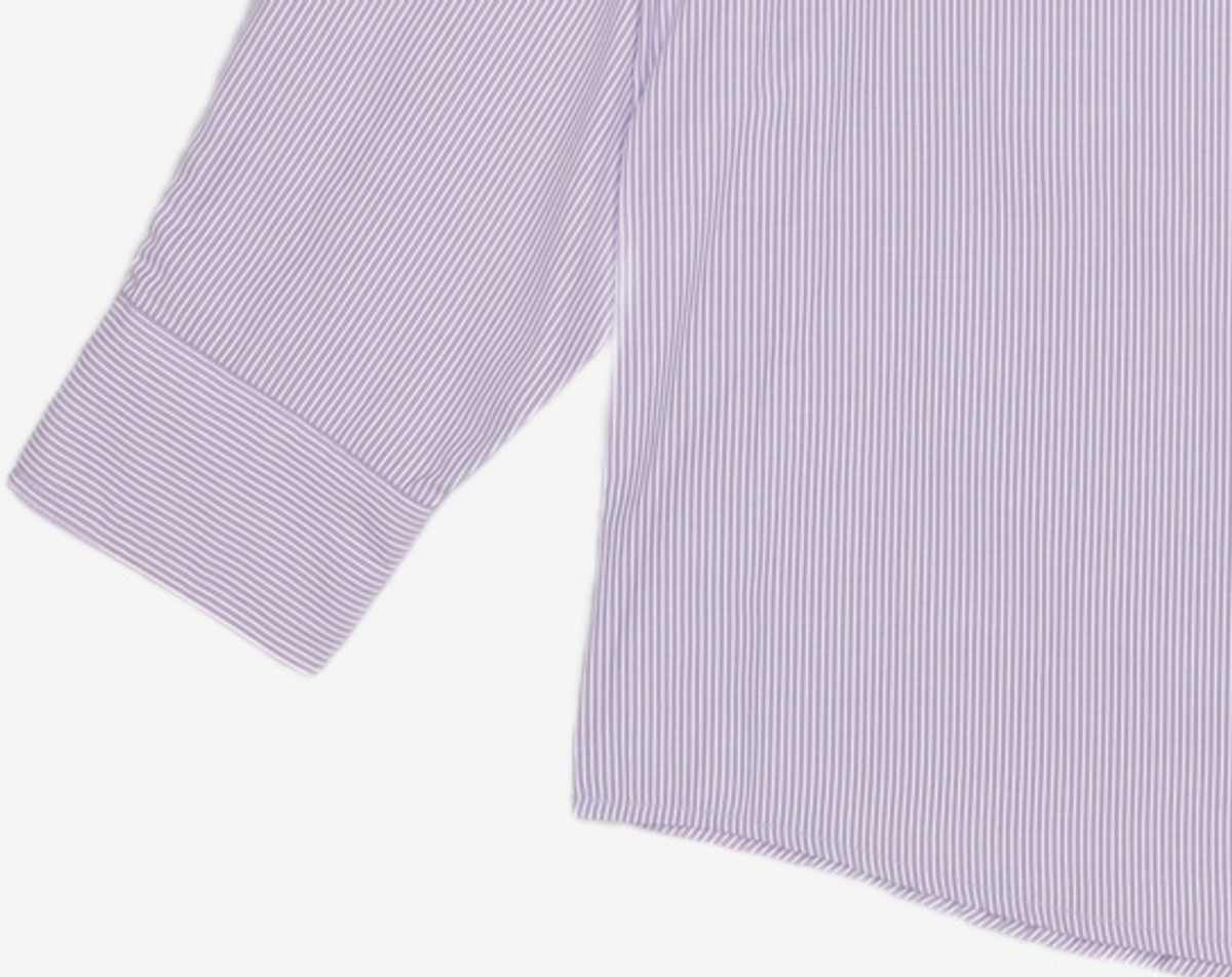 마틴플랜(MARTIN PLAN) Shoulder Flash Stripe Shirts - PURPLE S