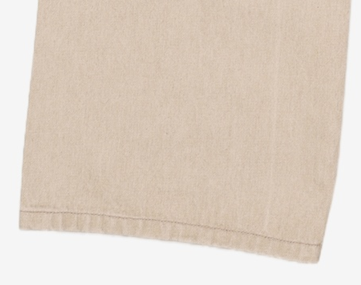 메종미네드(MAISON MINED) (W) TRIPLE MOON ZIPPER DENIM PANTS - BEIGE 2