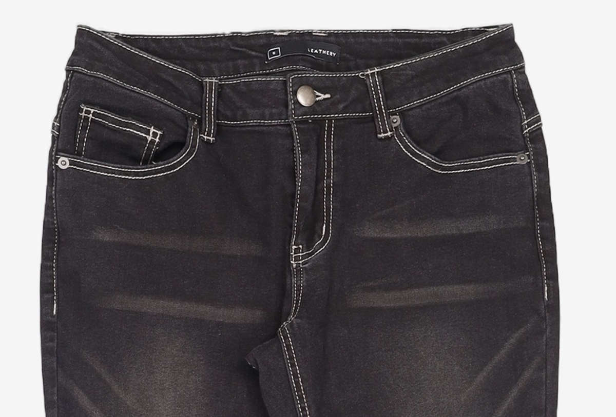 레더리(LEATHERY) 청/데님 팬츠 S