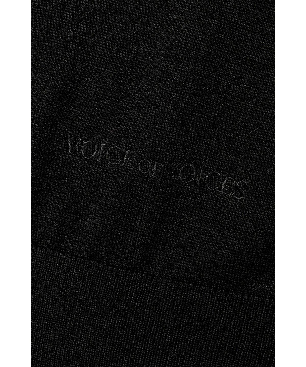 보브(VOICE OF VOICES) 레이어드 디테일 하이넥 가디건_블랙7156450005