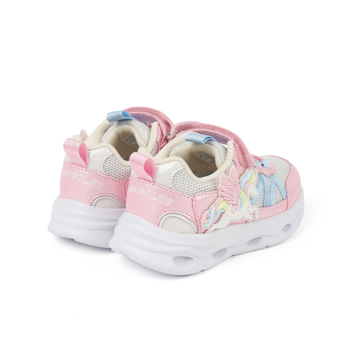 다이노솔즈(DINOSOLES) 유니콘 캔디 스파크 화이트핑크