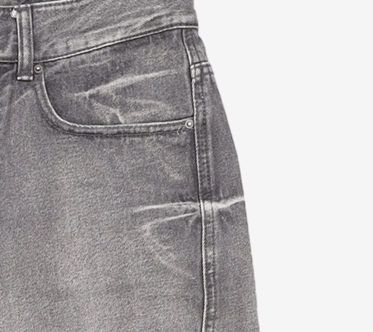 메종미네드(MAISON MINED) PINCH WIND DENIM PANTS GREY 46