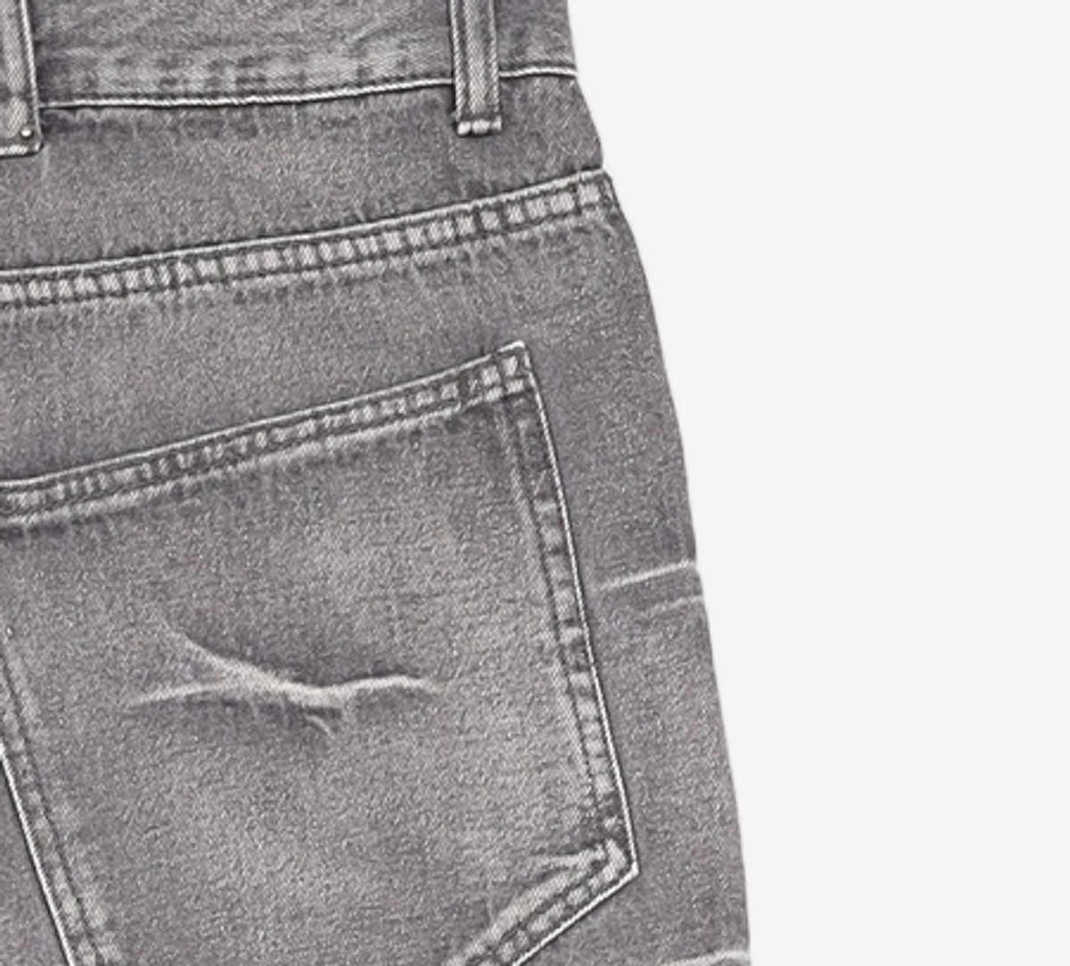 메종미네드(MAISON MINED) PINCH WIND DENIM PANTS GREY 46