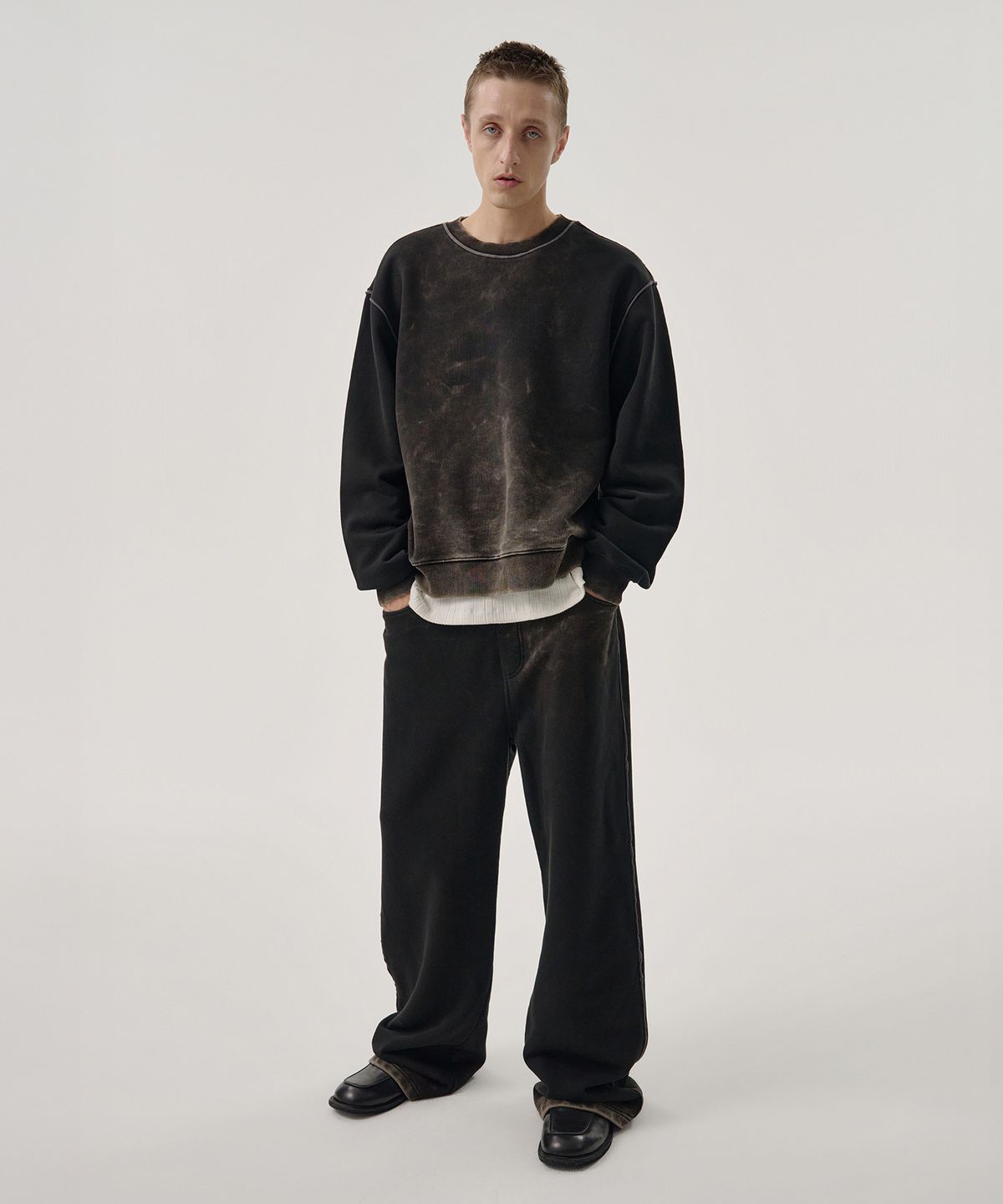 엠엠아이씨(MMIC) SHADE LAYER SWEATPANTS (BLACK)