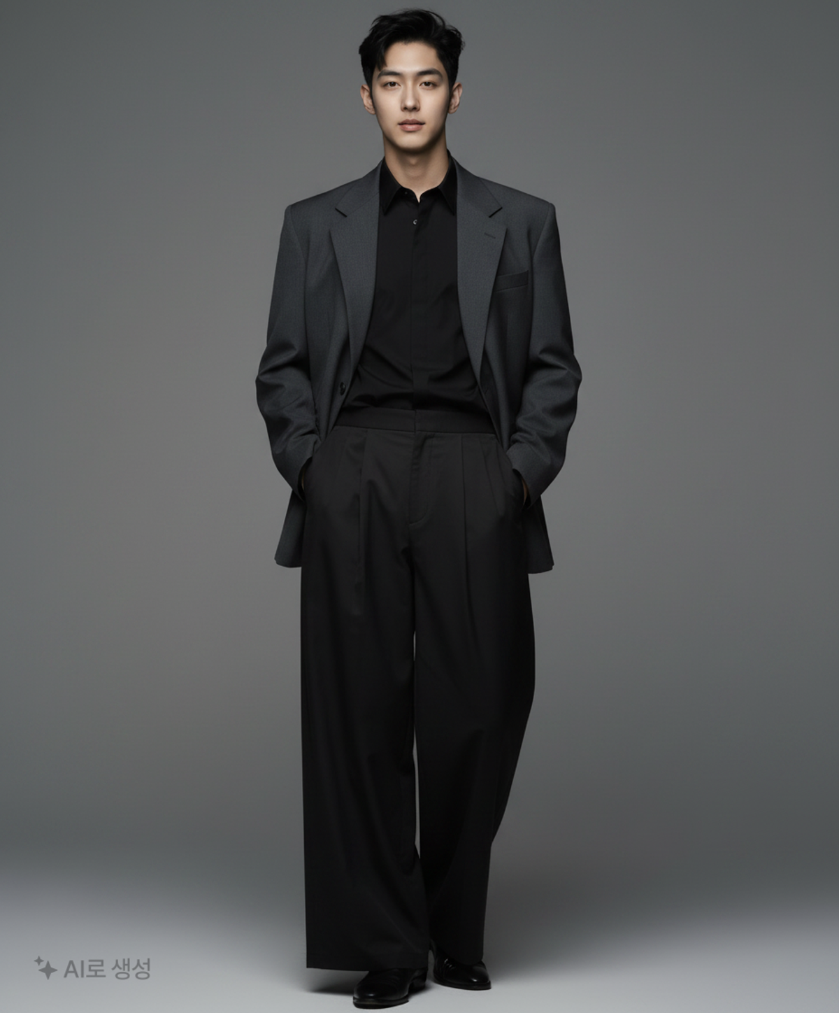 아모멘토(AMOMENTO) MENS TWO TUCK WIDE PANTS (3COLORS) M