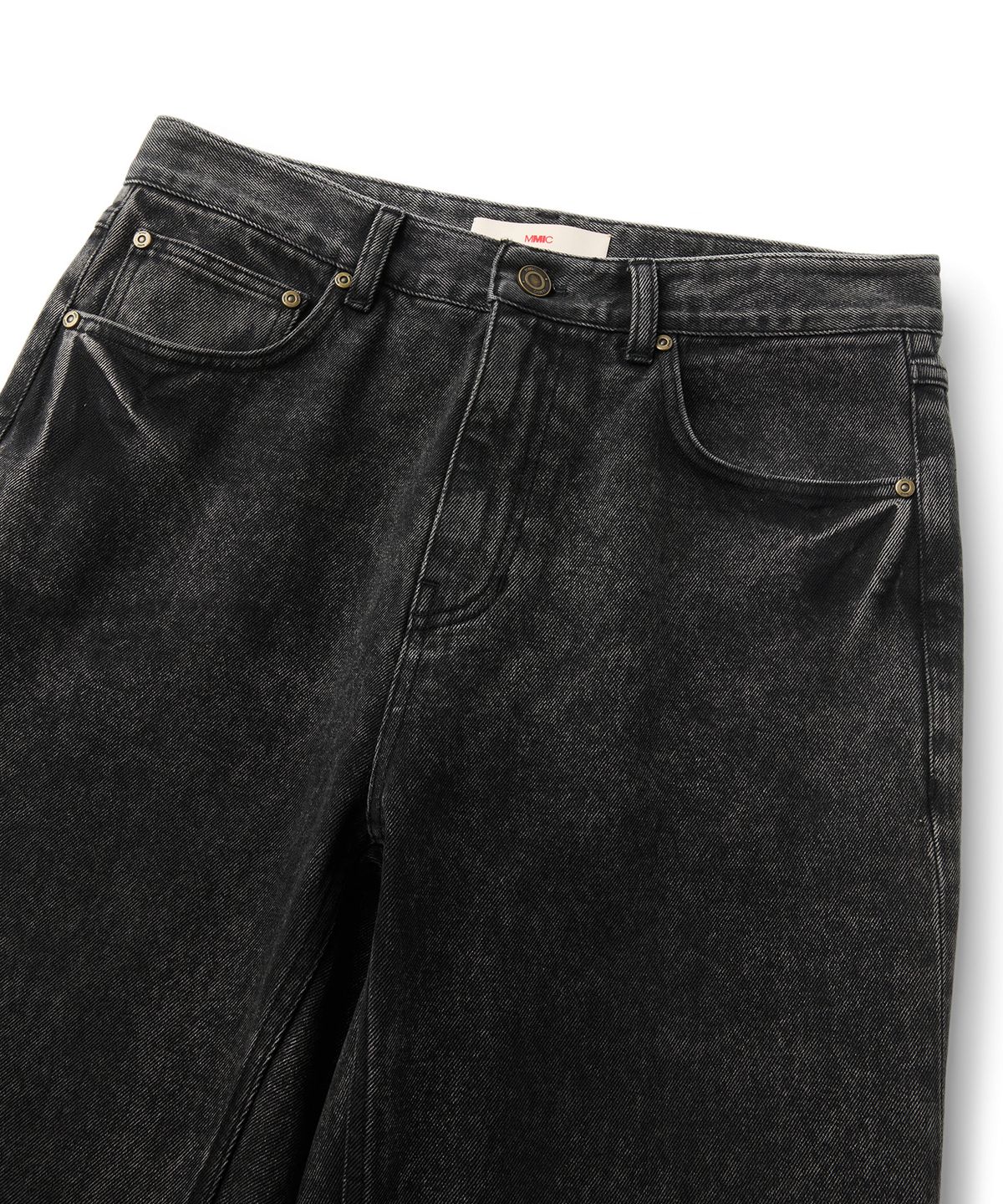 엠엠아이씨(MMIC) BIAS SHIFT JEANS (WASHED BLACK)