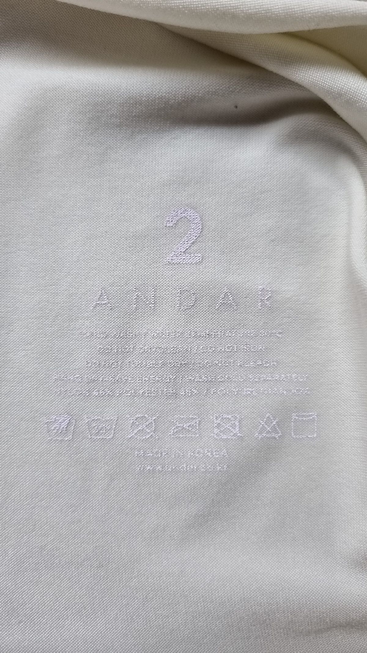 안다르(ANDAR) 반소매 티셔츠 XS