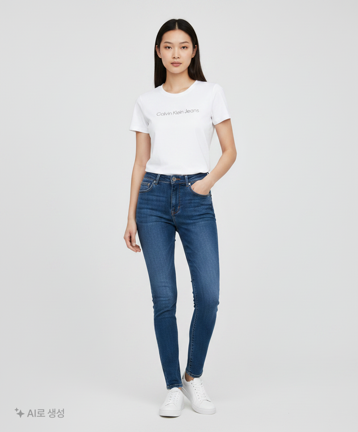 캘빈클라인 진(CALVIN KLEIN JEANS) 반소매 티셔츠 S