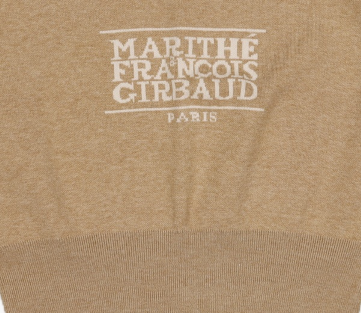 마리떼 프랑소와 저버(MARITHÉ + FRANҪOIS GIRBAUD) W CLASSIC LOGO CROP KNIT beige OS